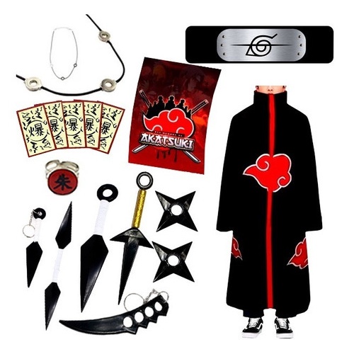 Capa Manto Akatsuki Naruto P Infantil - Masquerade - Comércio de produtos  para Festas