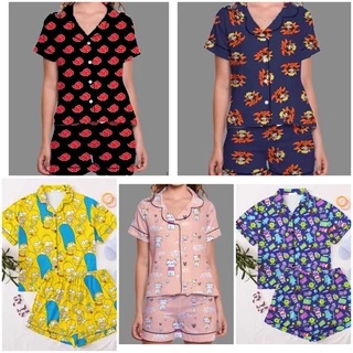 pijama americano Dorameira animes personalizados roupa para dormir