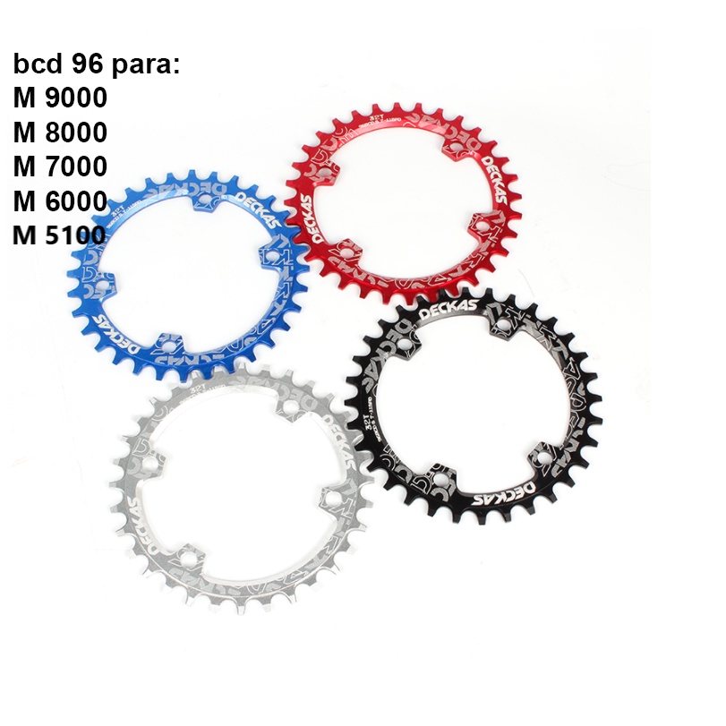 Catena 32T Nera 96mm BCD Per Shimano | Deore M6000, SLX M7000, XT M8000 - SNAIL