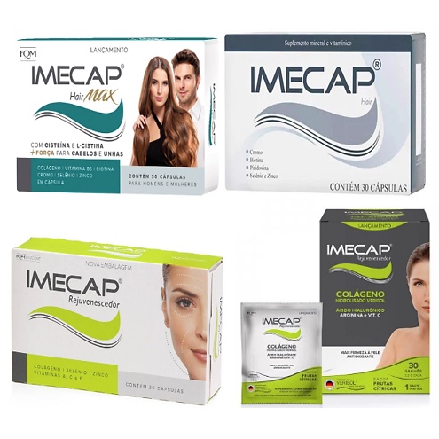 Imecap Hair Max ou Imecap Hair ou Imecap Rejuvenescedor com 30 Cápsulas ...