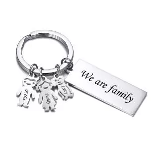 Vnox Chaveiro Personalizado Família Do Papai Dos Miúdos Nome Gravado Chaveiro Personalizado