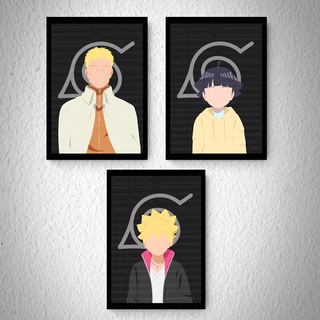 Quadro Decorativo A4 Anime Boruto