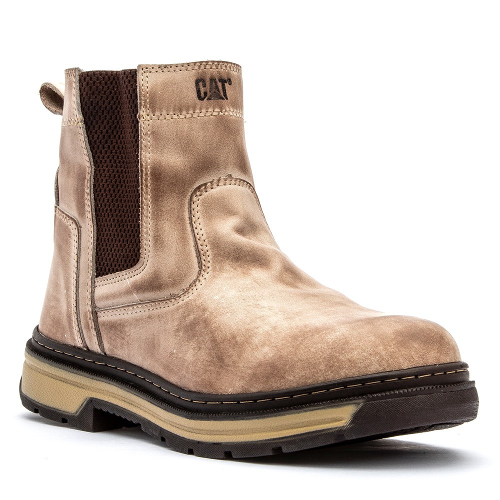 Coturno Bota Masculina Caterpillar Confortável AM004 Marrom - Feathers Boots