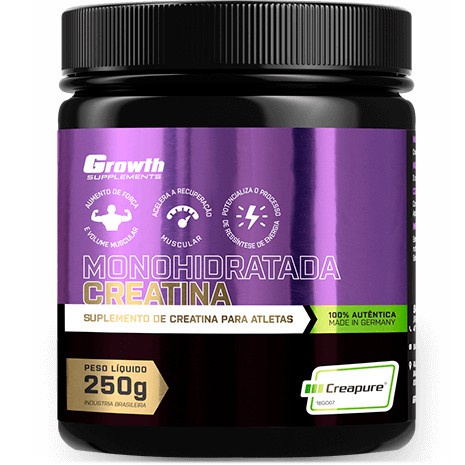 Creatina Creapure Monohidratada - 250g - Growth Supplements