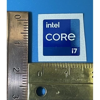 intel Core i7 11/12a Geração ori Logotipo Sticker Tamanho Pequeno