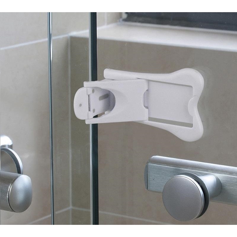 Maçanetas De Vidro YIDELAI Com Ventosa - Para Portas Deslizantes Sem Furação - Branco