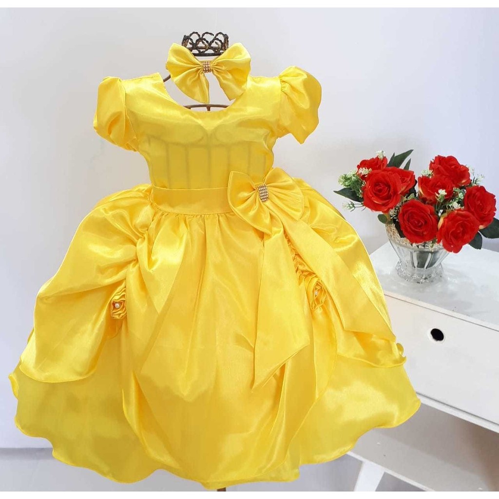 Vestido da store princesa bela infantil