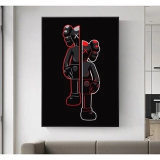 Quadro 1 Peça 60x40 abstratos modernos de Kaws