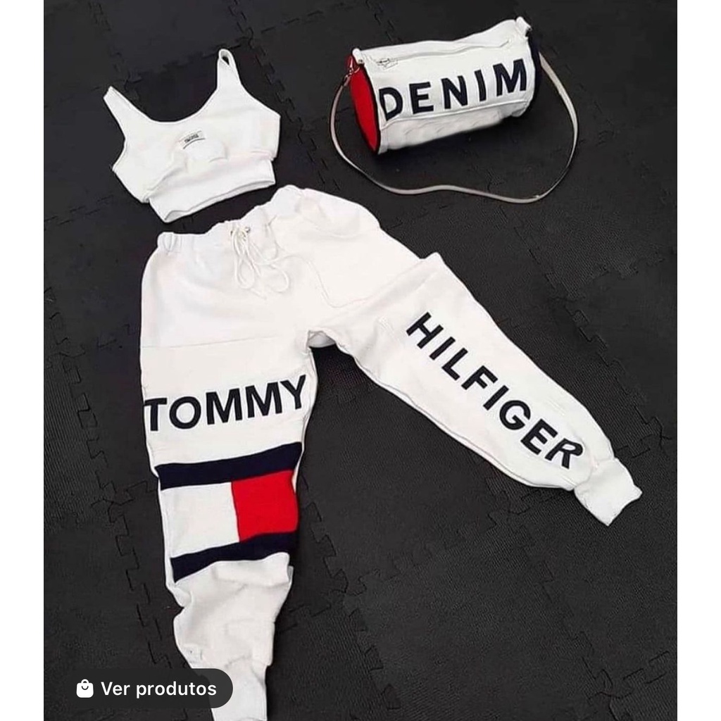 Conjunto Gringo Tommy Hilfiger Feminino Hipe Estilo Tumbler