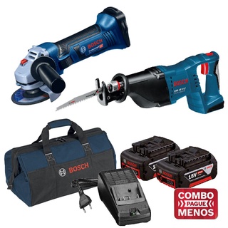Esmerilhadeira GWS 18-125VLI e Serra Sabre GSA 18V-LI a bat 18V