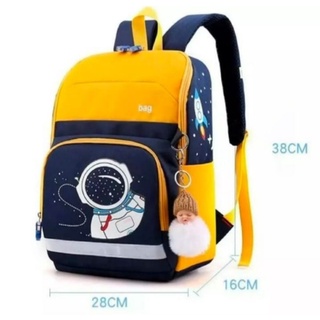 Mochila Feminina Escolar Astronauta/Para Menino Menina Crianças Fofa