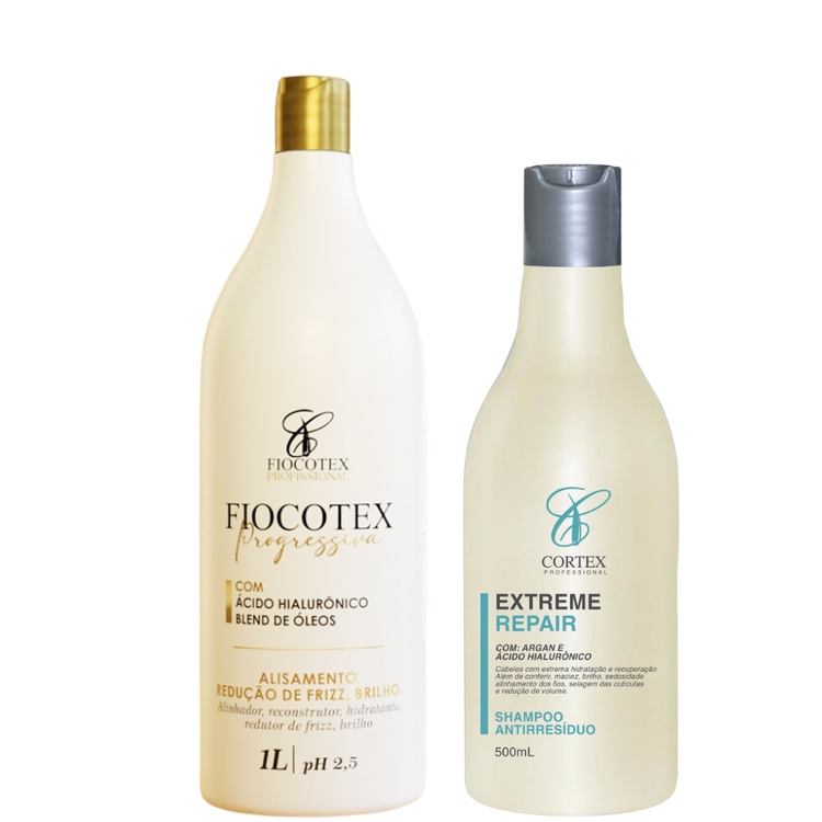 Kit Progressiva Profissional Pra Salão 1000ml Com Shampoo Anti ressíduo ...