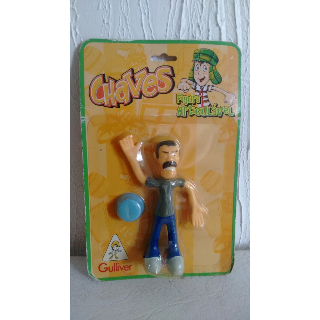 Antigo boneco Seu Madruga do desenho animado Chaves. Po