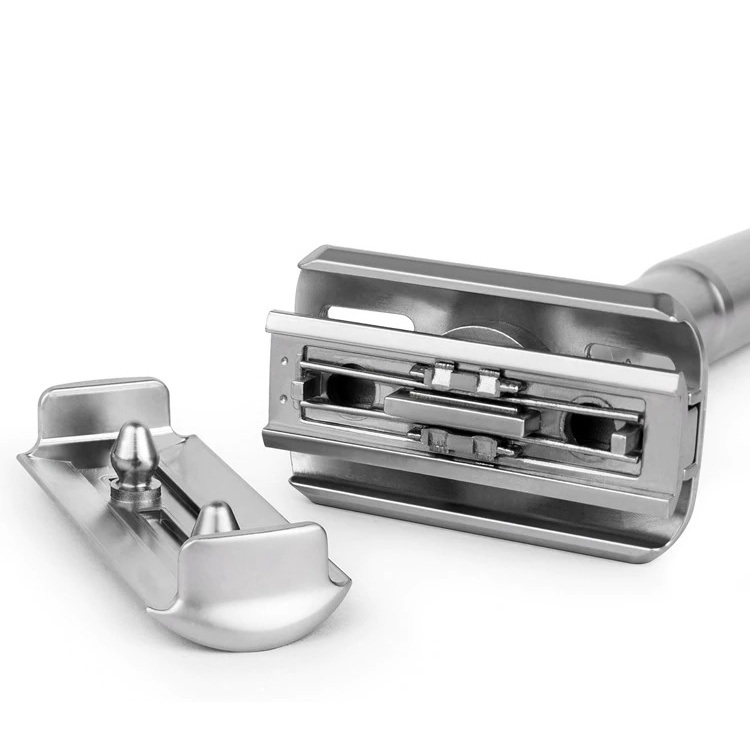 Barbeador Ajustável Safety Razor Qshave + 5 Lâminas Usa | Shopee