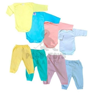 kit enxoval 4 peças bebê algodão menino e menina