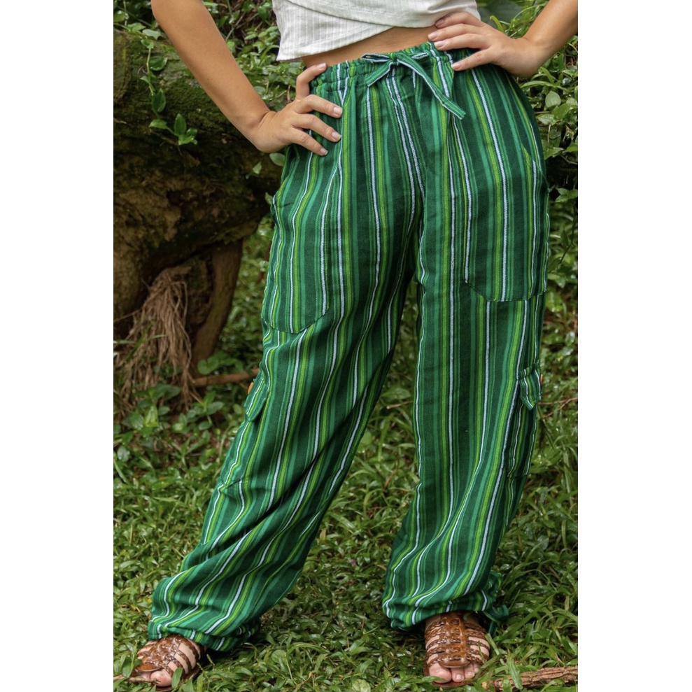 ￼Calça Peruana Jamaicana|Reggae Calça Larga | Streetwear Rave Hippie Boho