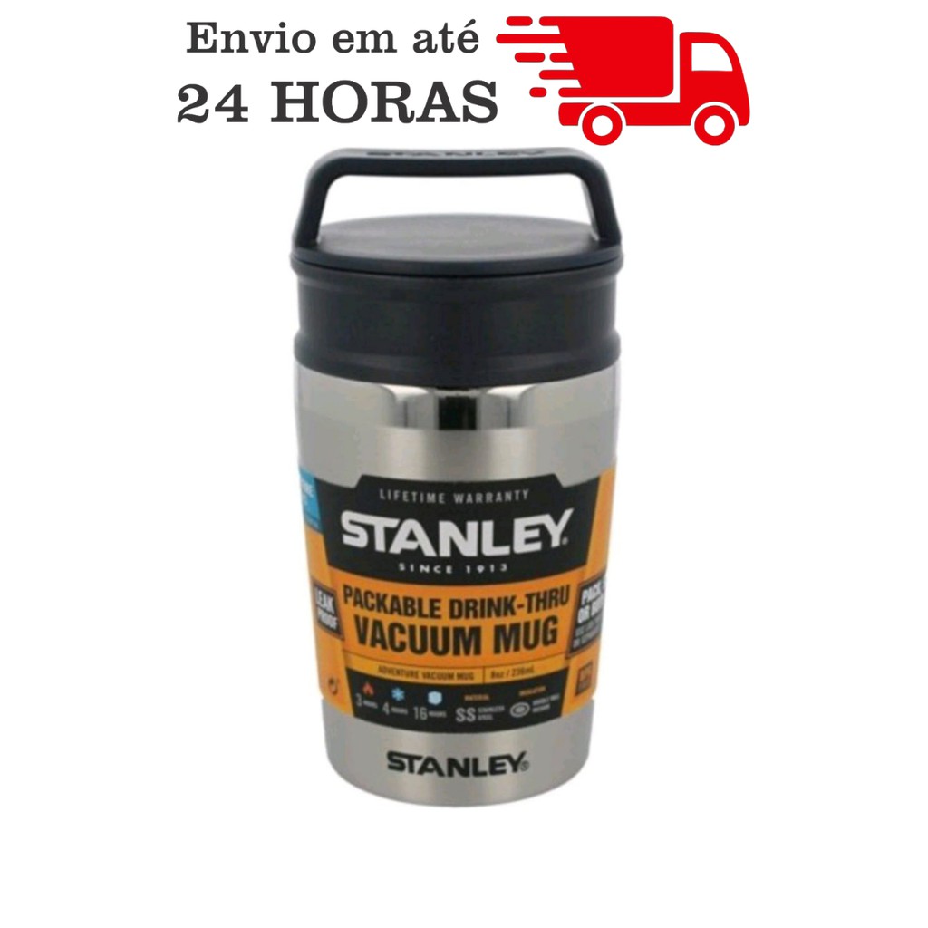 Copo ORIGINAL STANLEY, térmico, com tampa, café, água, cerveja, 236ml ...