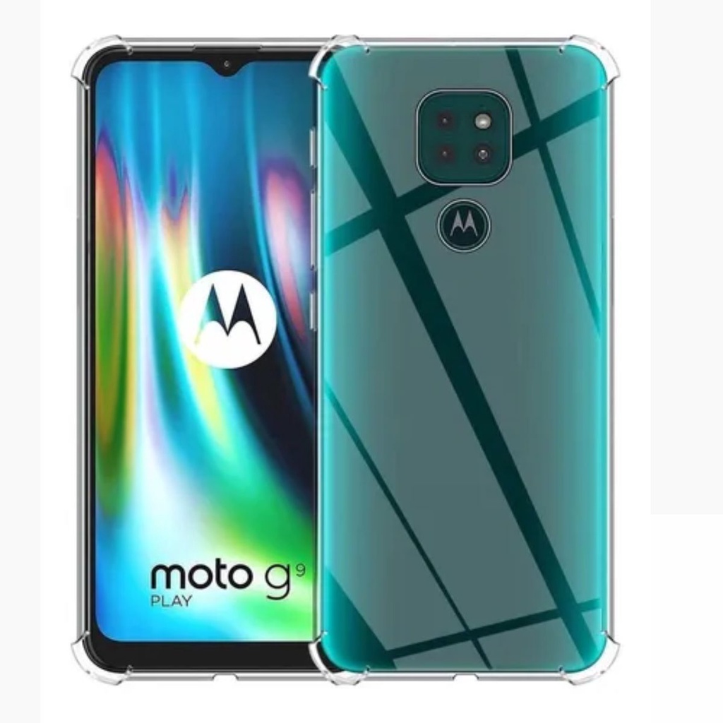 Capa Anti Impacto + Película Vidro Temperado Moto G9 Play