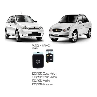 Interruptor Do Farol De Milha Gm Corsa 2003 A 2012 4pinos