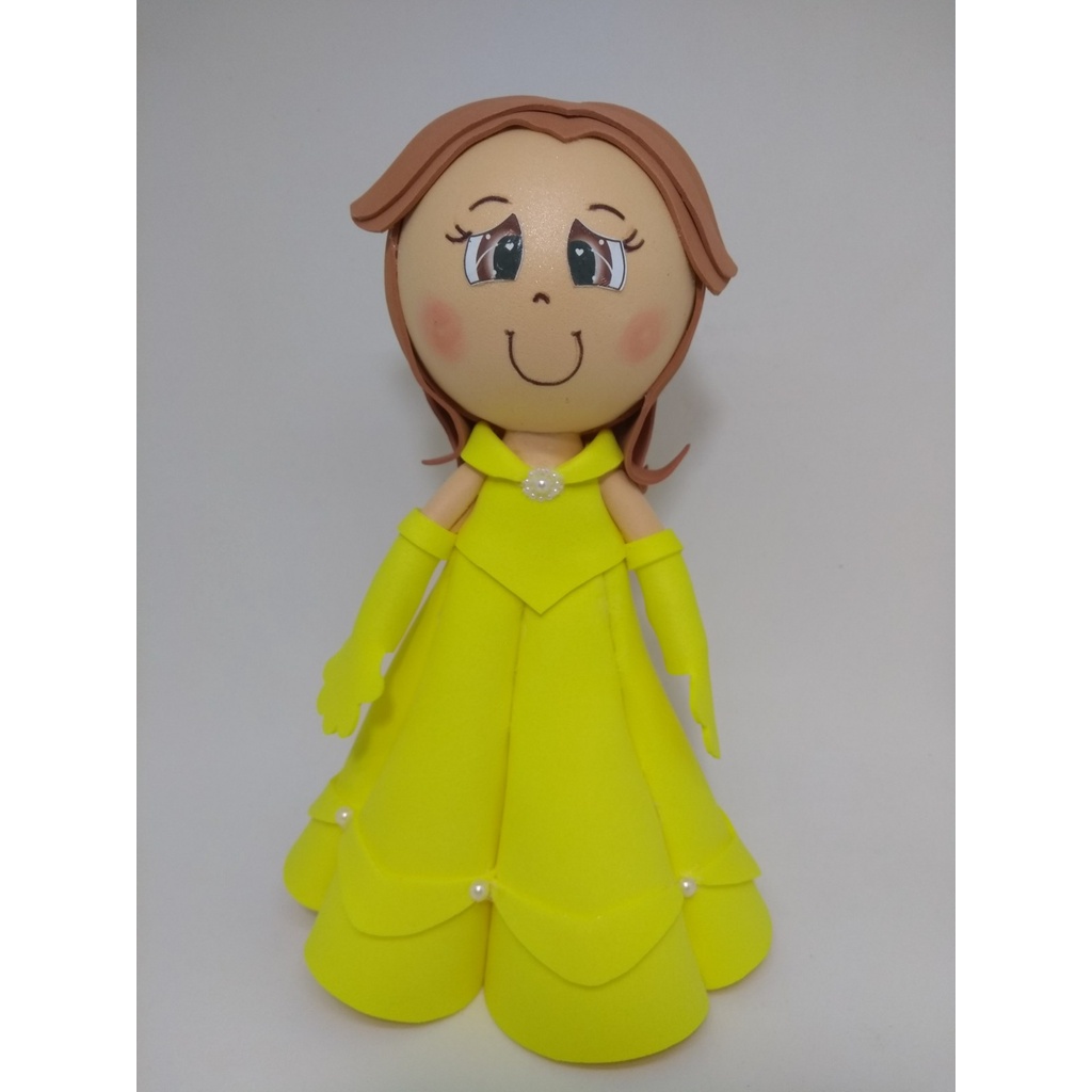 Boneca Princesa Bela Em Eva 3D - A2 | Shopee Brasil