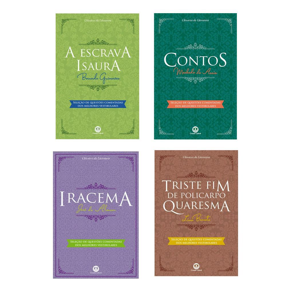 Kit coleção 4 livros clássicos da Literatura brasileira | Shopee Brasil