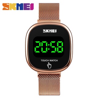 Skmei Relógio De Pulso Feminino Com Claro Led Touch Screen Digital À Prova D 
