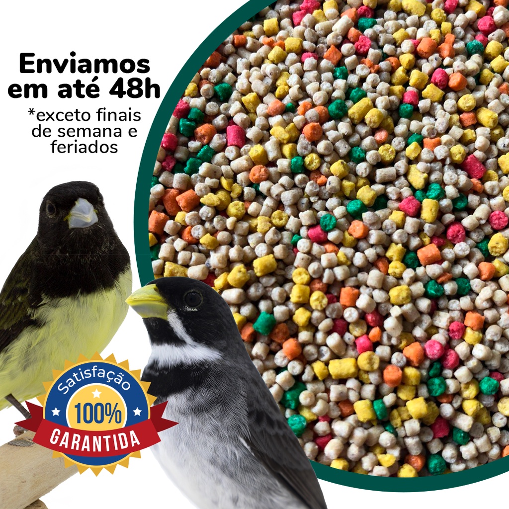 Ração Cantoria Extrusada para Coleiro - Linha Mix