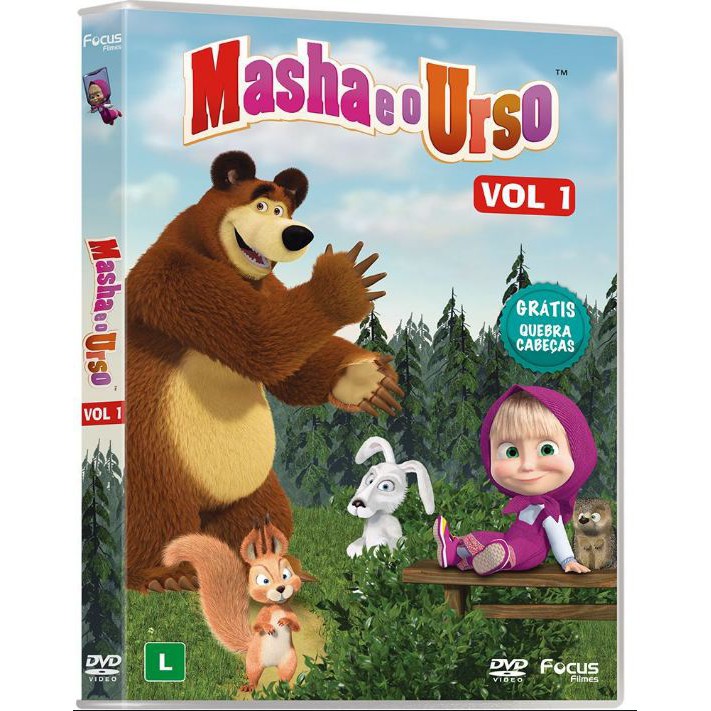 Filme Coleção Masha e Urso 7 Em 1 Infantil