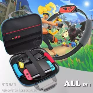 Para Nintendo Switch Fitness Ring/TV Dock/Joy con/Pro Controller Caixa Portátil E Bolsa Acessórios Do NS