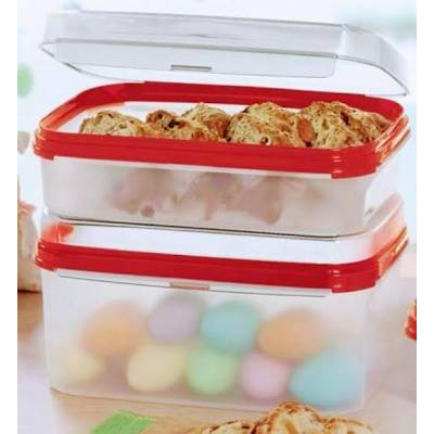 Tupperware Kit de modulares Plicarbonato de aro vermelho | Shopee Brasil