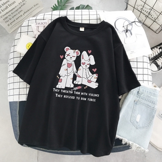 Camiseta Estampada Goth Plus Size Moda Coreana Kawaii Y2K