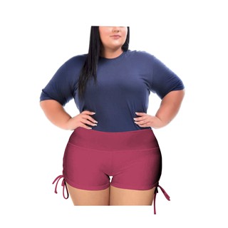 Short para banho store feminino plus size