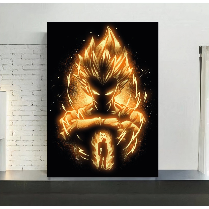 Quadro Poster C.moldura Anime Manga Dragon Ball Vegeta