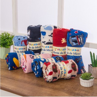 Manta Cobertor Soft Estampado Para Bebe Menino E Menina