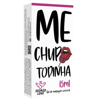 Me Chupa Todinha Lubrificante Beijável 15ml Segred Love- Sex Shop