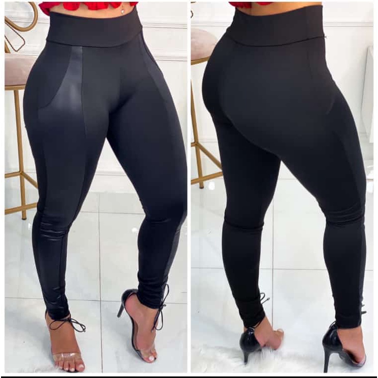 Calça Legging Feminina Cintura Alta Não É Transparente