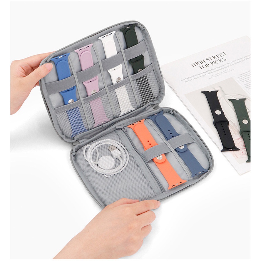 Sacola De Relógio Multifuncional De Viagem Para Smart Watch Strap Banda Storage Bag Bolsa Portátil Caso Caixa De Armazenamento