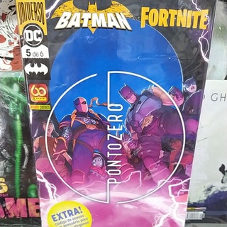 Batman Fortnite ponto zero com código edições 1, 2, 3, 4, 5, 6 HQ DC Panini