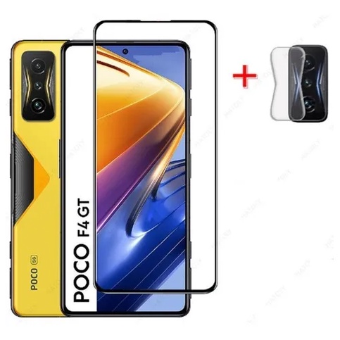 Película 9d 3d Vidro + Pel Câmera Para Poco F4 Gt