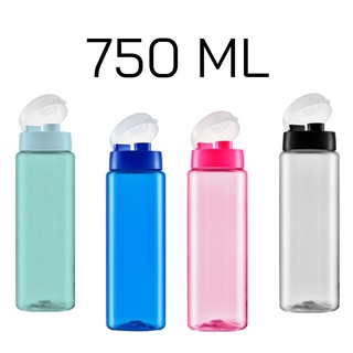 Garrafa Fitness Squeeze Água Academia Plástico 750ml