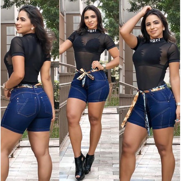 Short Jeans com Laço – D'Mulher Boutique