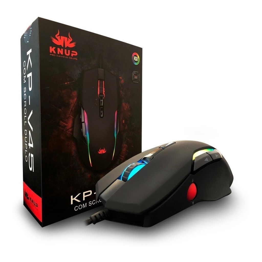 Mouse Gamer Colmeia Usb Ultraleve Led Rgb Macro 7200 Dpi