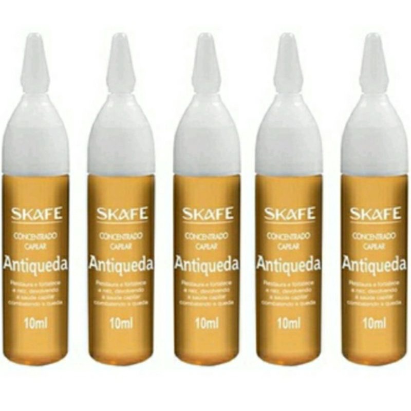 Kit Com 5 Ampolas Anti quedas e Tratamento Capilar 10ml | Shopee Brasil