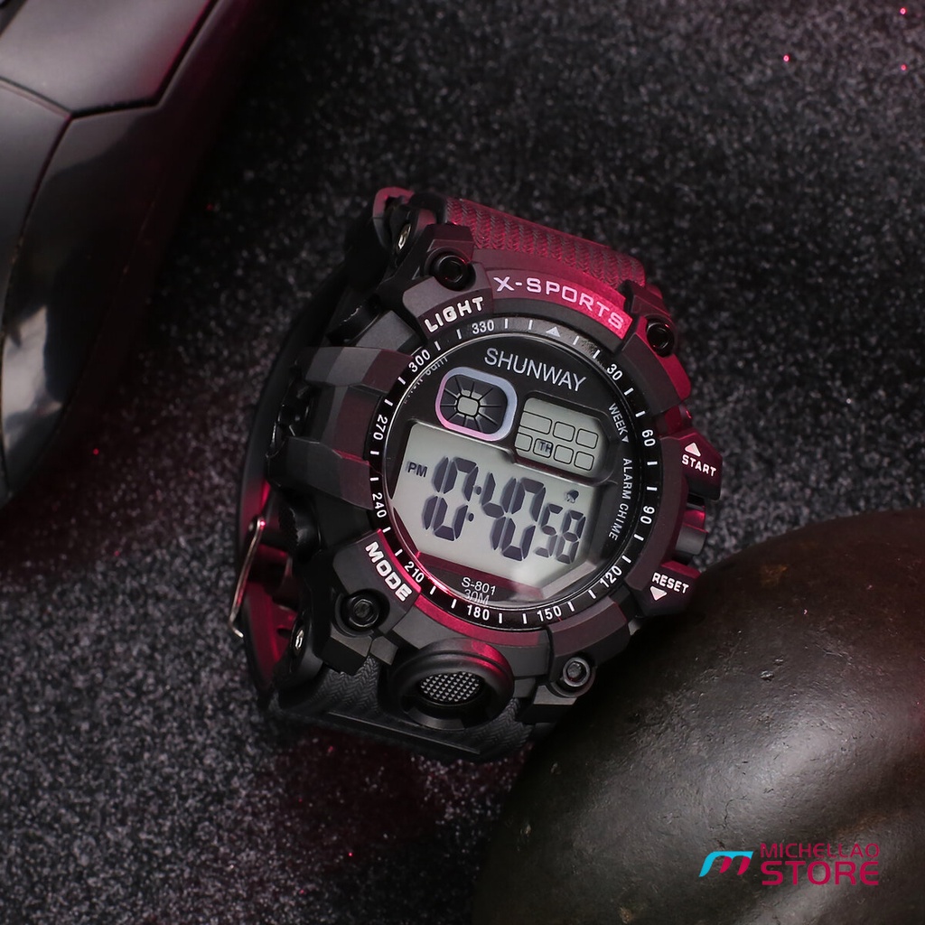 Compre Relógio de pulso esportivo com data luminosa à prova d'água