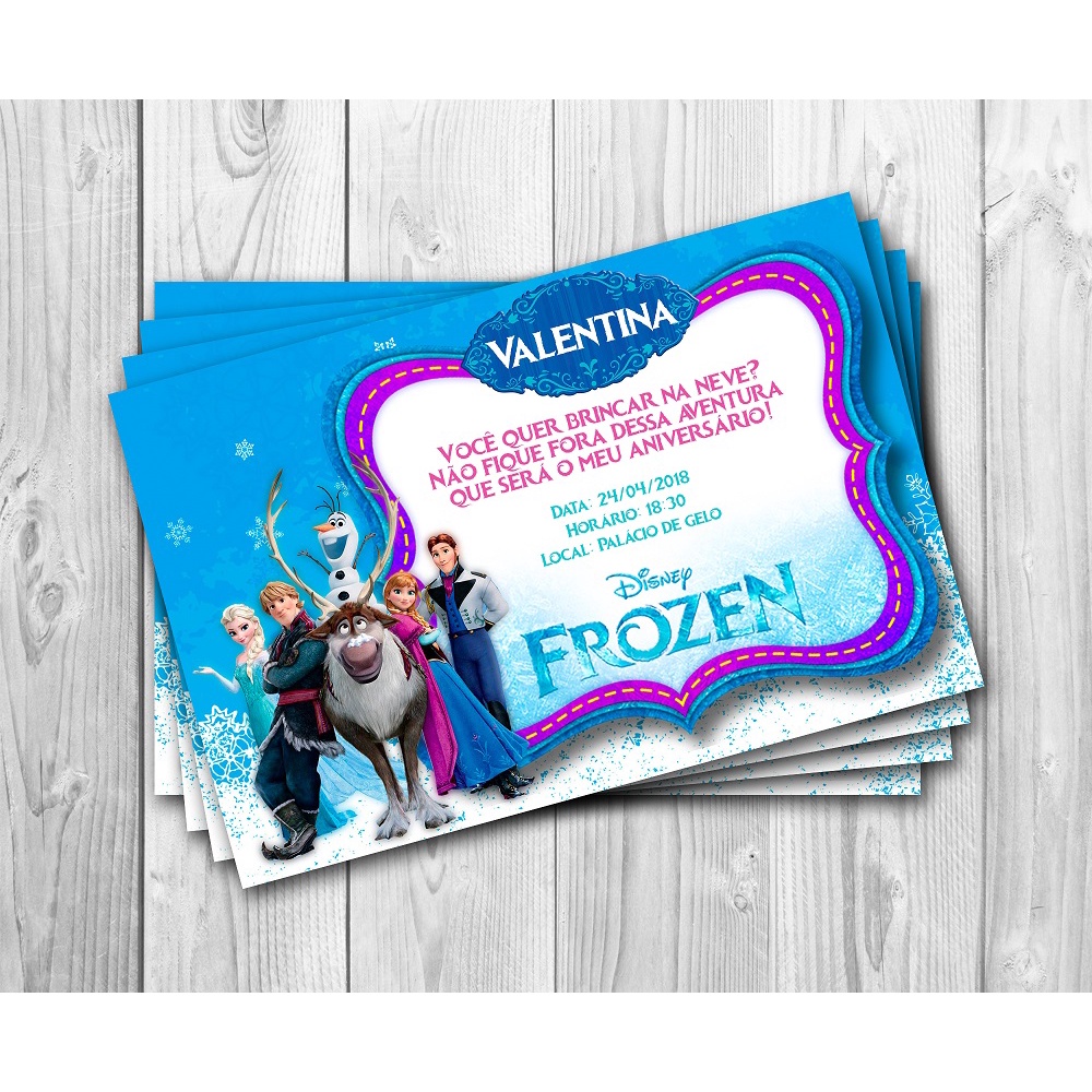 Convite Frozen, Loja Palácio Festass