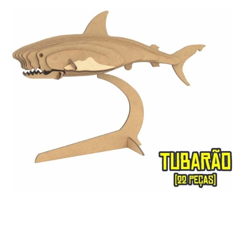 Tubarao - Quebra-Cabeça 3 D - Aquarela brinquedos