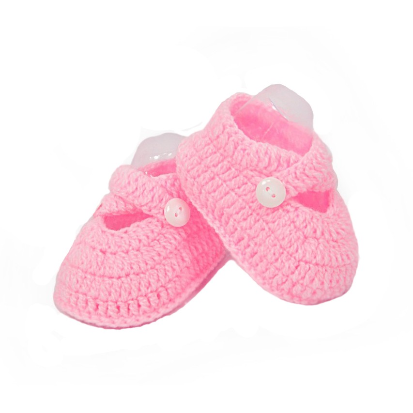 Sapatinho para bebês de crochê trançado 04 Shopee Brasil