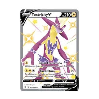 Carta Pokémon Toxtricity Vmax Shiny Destinos Brilhantes