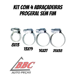 Kit Abraçadeira rosca sem fim progeral | Shopee Brasil