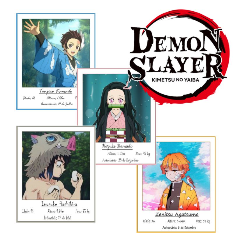 Demon Slayer: idade, altura e aniversário de cada personagem principal